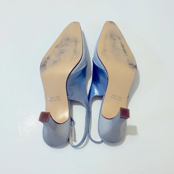 Matching Blue Purse & Shoes Set (Or Sold Separately) Size 8 W - Picture 9 of 10